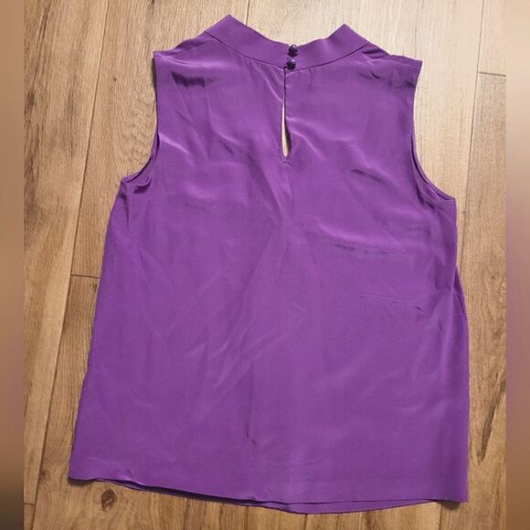 Kate Spade Silk Sleeveless Top Purple Size XS - Picture 2 of 4